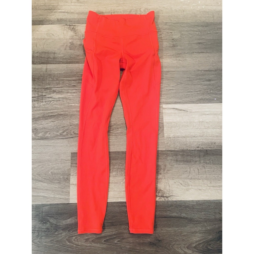 Athleta Contender Tight Red Gym Running Active Workout Leggings Size Xxs